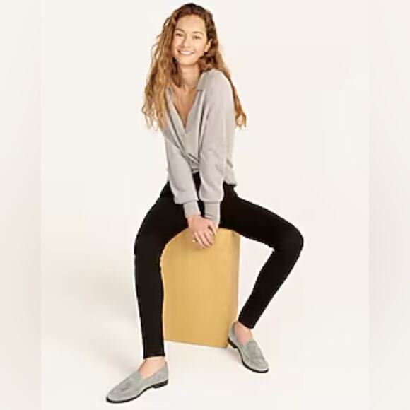 J. crew new black 9" mid-rise stretchy toothpick jean - Picture 2 of 11